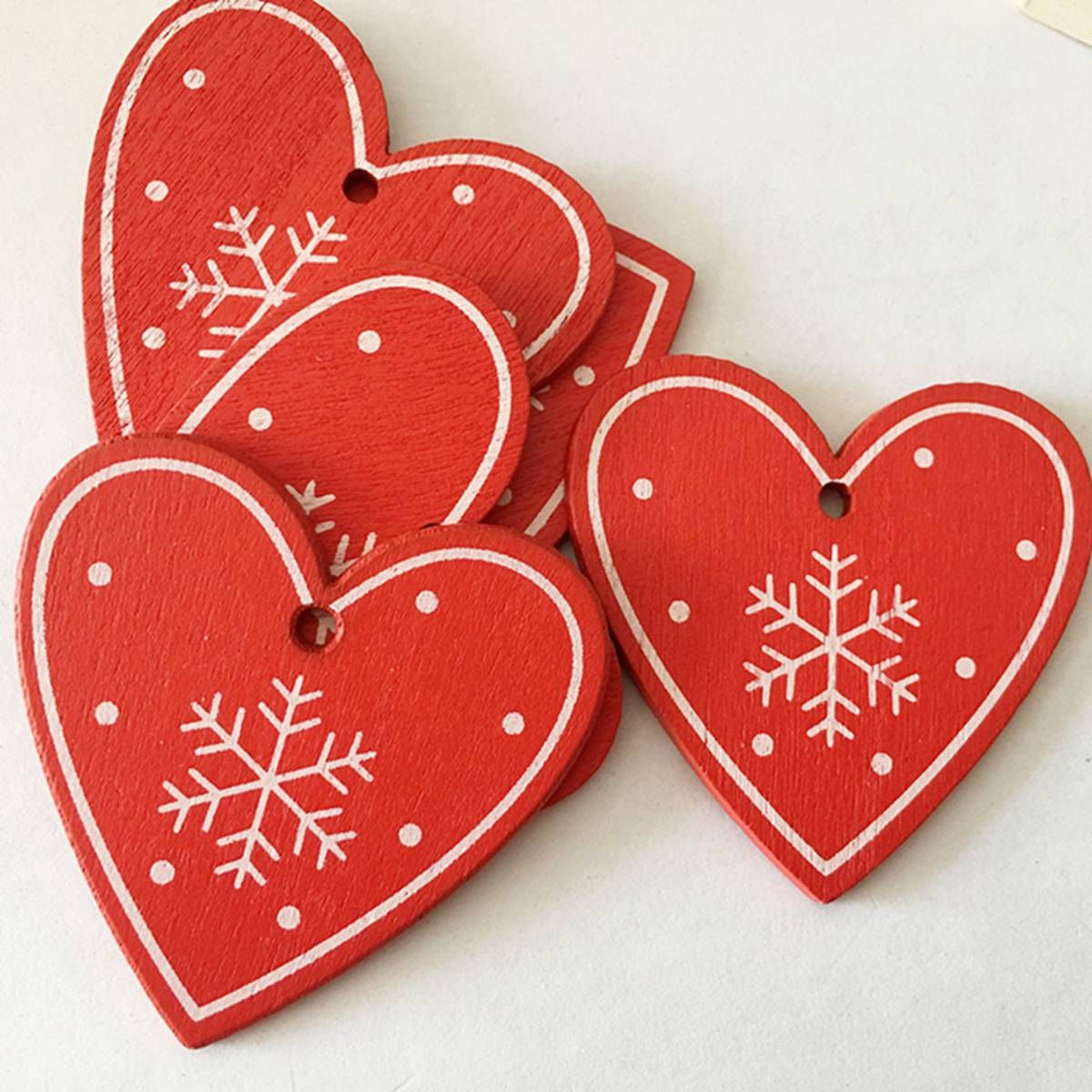 10Pcs/bag Creative Wooden Christmas Gift Interior Decoration Home Pendant