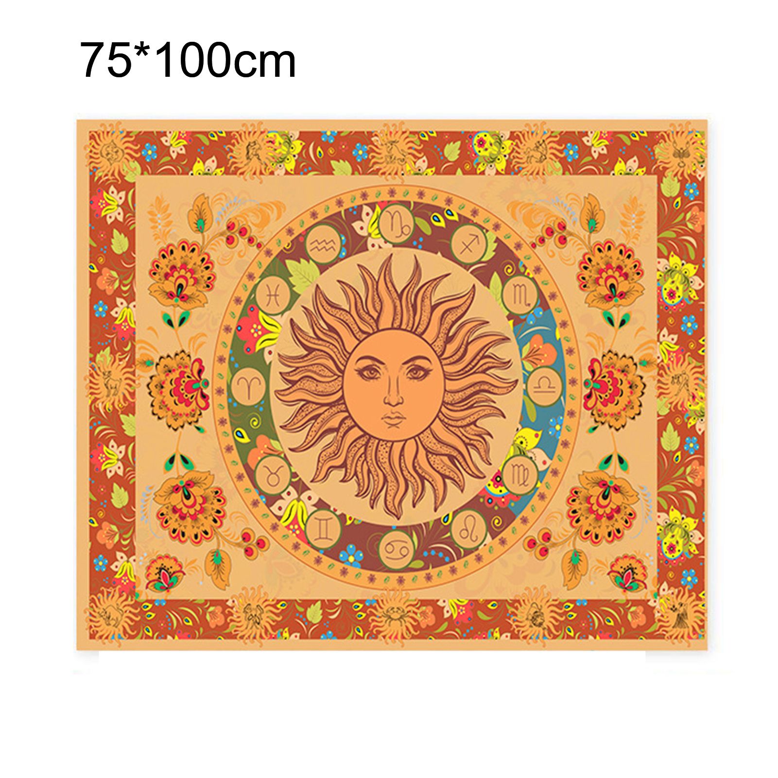 Wall Tapestry Vintage Versatile Usage Polyester Mystic Tapestry Hippie Tapestry Wall Hanging for Home