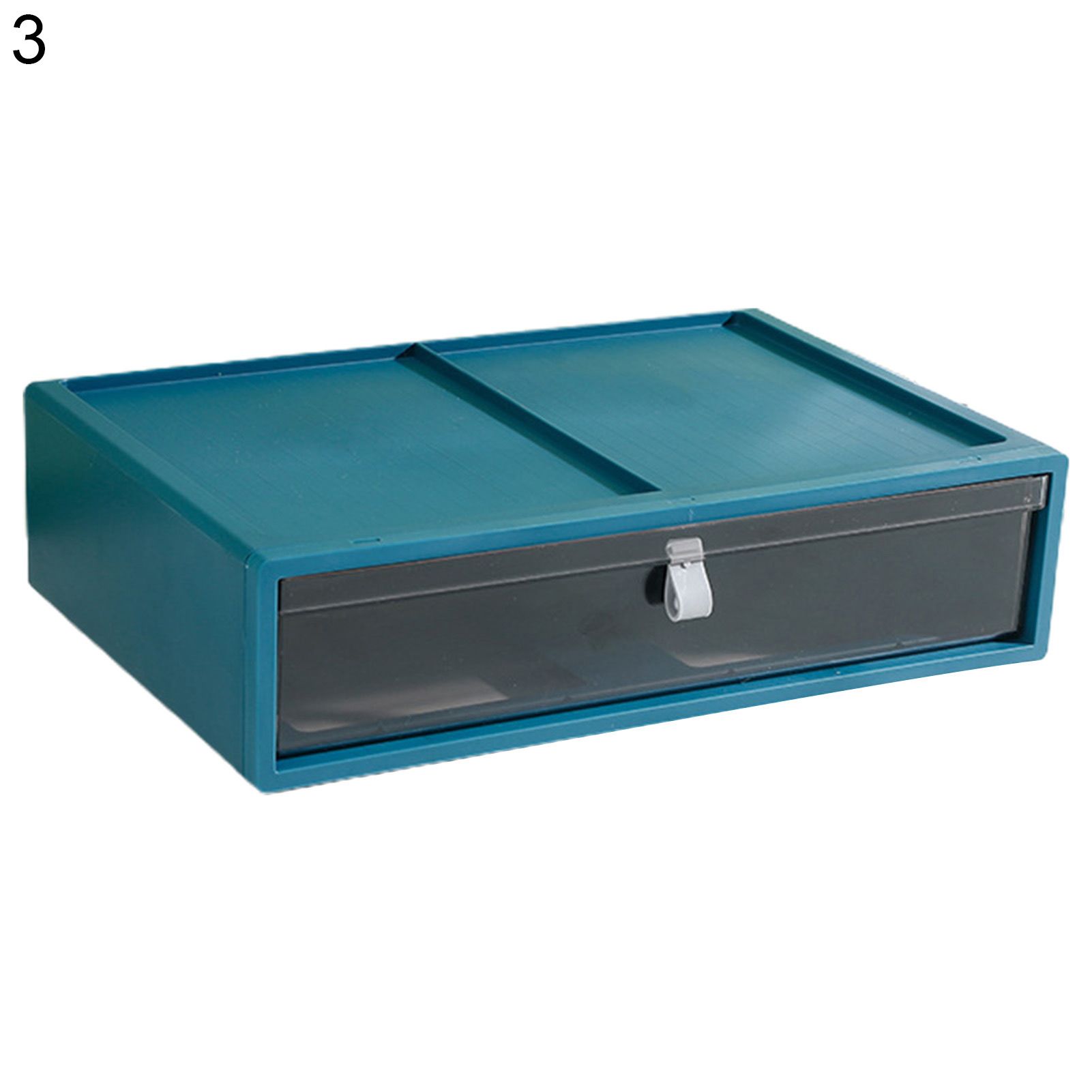 Dirt-proof Storage Box with Handle PET Makeups Jewelry Organizer Boxes Office Supplies