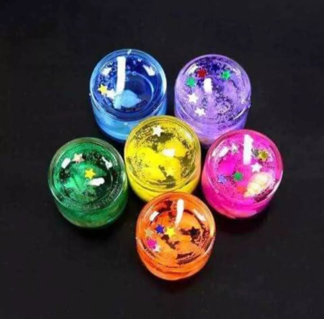 Jel candle/Jelly Candle Multicolor-Pieces/Romantic Jelly Candle Multicolor