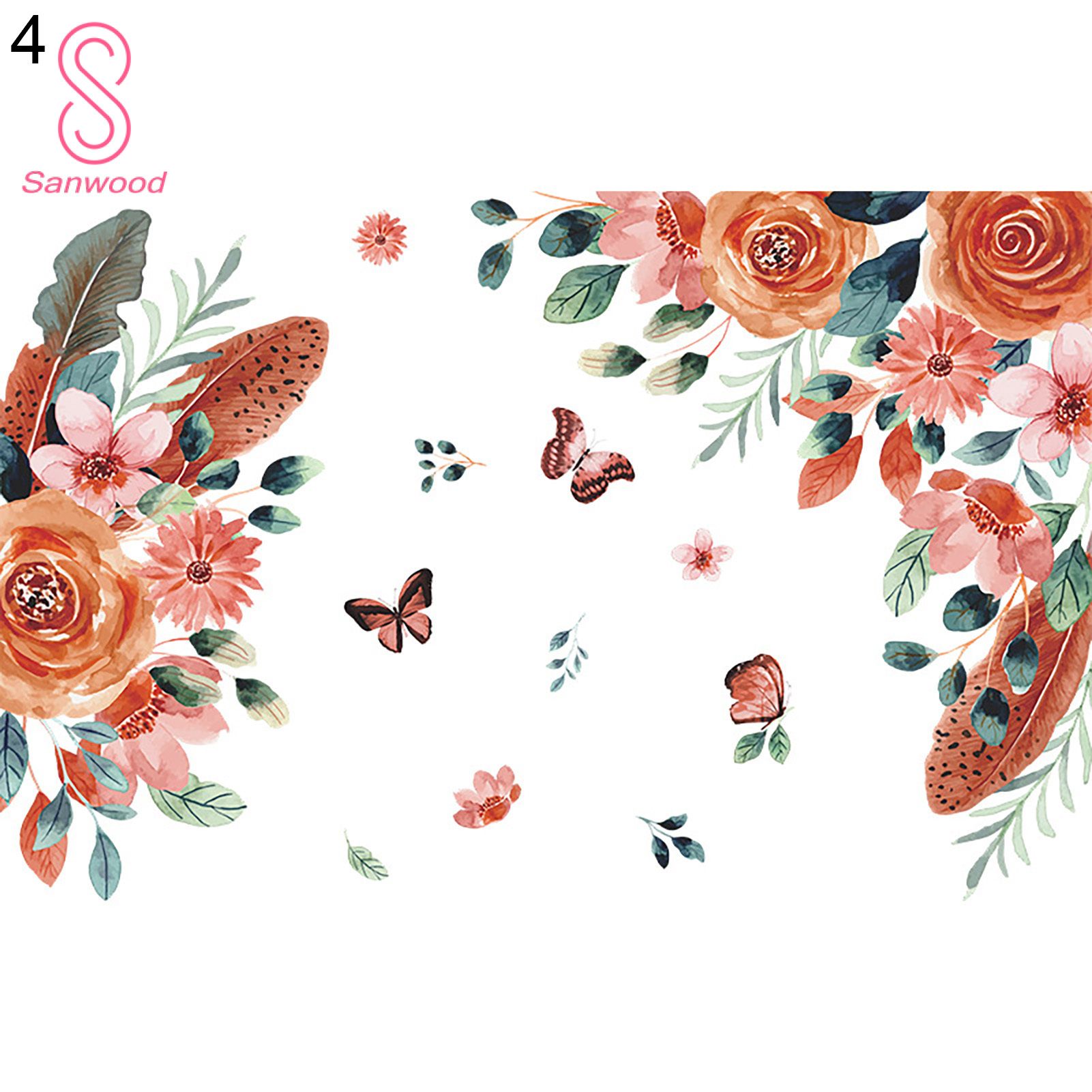 Vinyl Decals Seamless Delicate Vivid Wall Decals