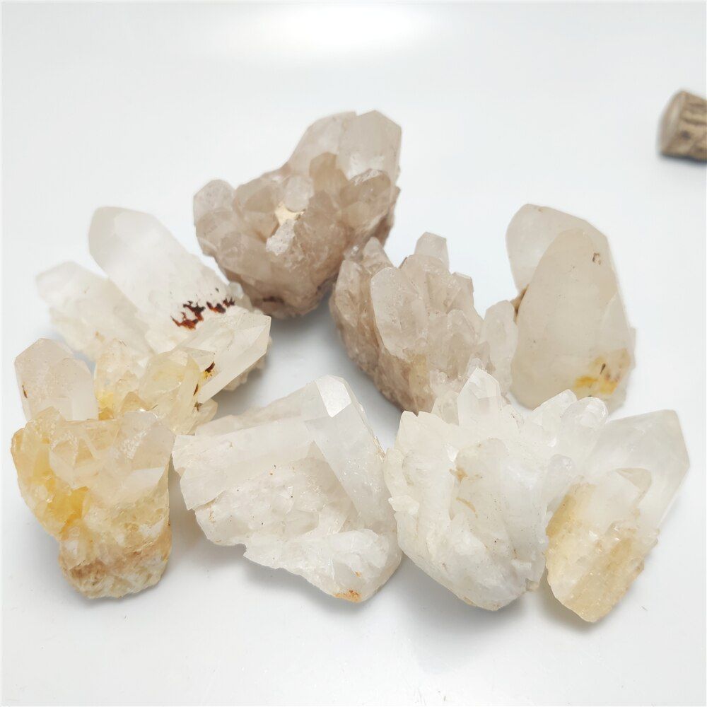 Natural Smoky Quartz Cluster Decoration Black Crystal Cluster Reiki Healing Column Point Radiation Resistant Decoration Crafts
