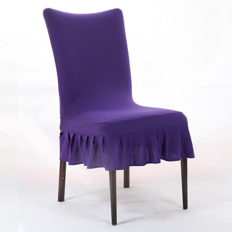 Honana Elegant Pure Color Elastic Stretch Chair Seat Cover Dining Room Home Wedding Party Decor