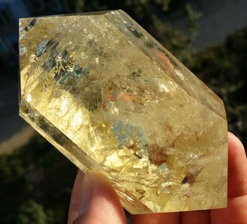 high quality 100% natural citrine Quartz Crystal wand Healing