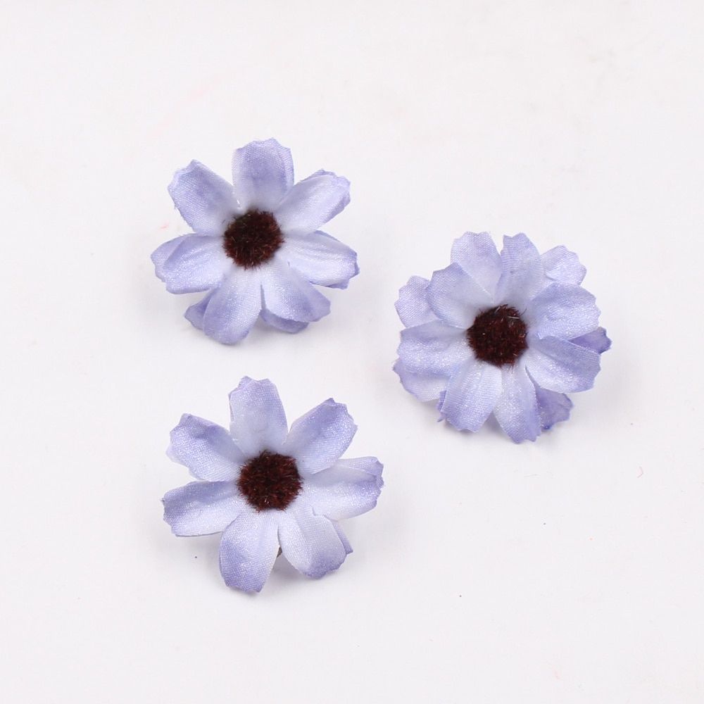 10pcs 4cm Head Multicolor mini fresh Handmade silk Flower Head Artificial Small Chrysanthemum DIY wedding decoration