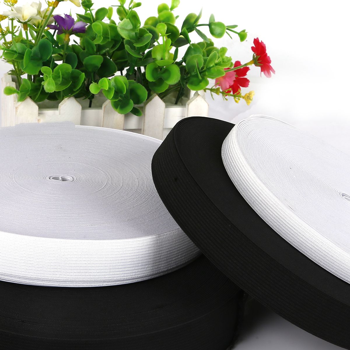 5 yd/pk Jersey Elastic Band Crochet Waist Elastic Band 0.6-5cm DIY Clothing Mask Accessories