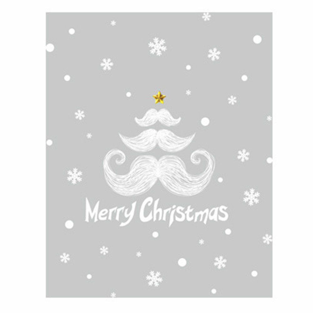 TE Christmas Window Glass Hanging Decoration Stickers Shopping Mall Decoration Creative Beard Stickers XL619