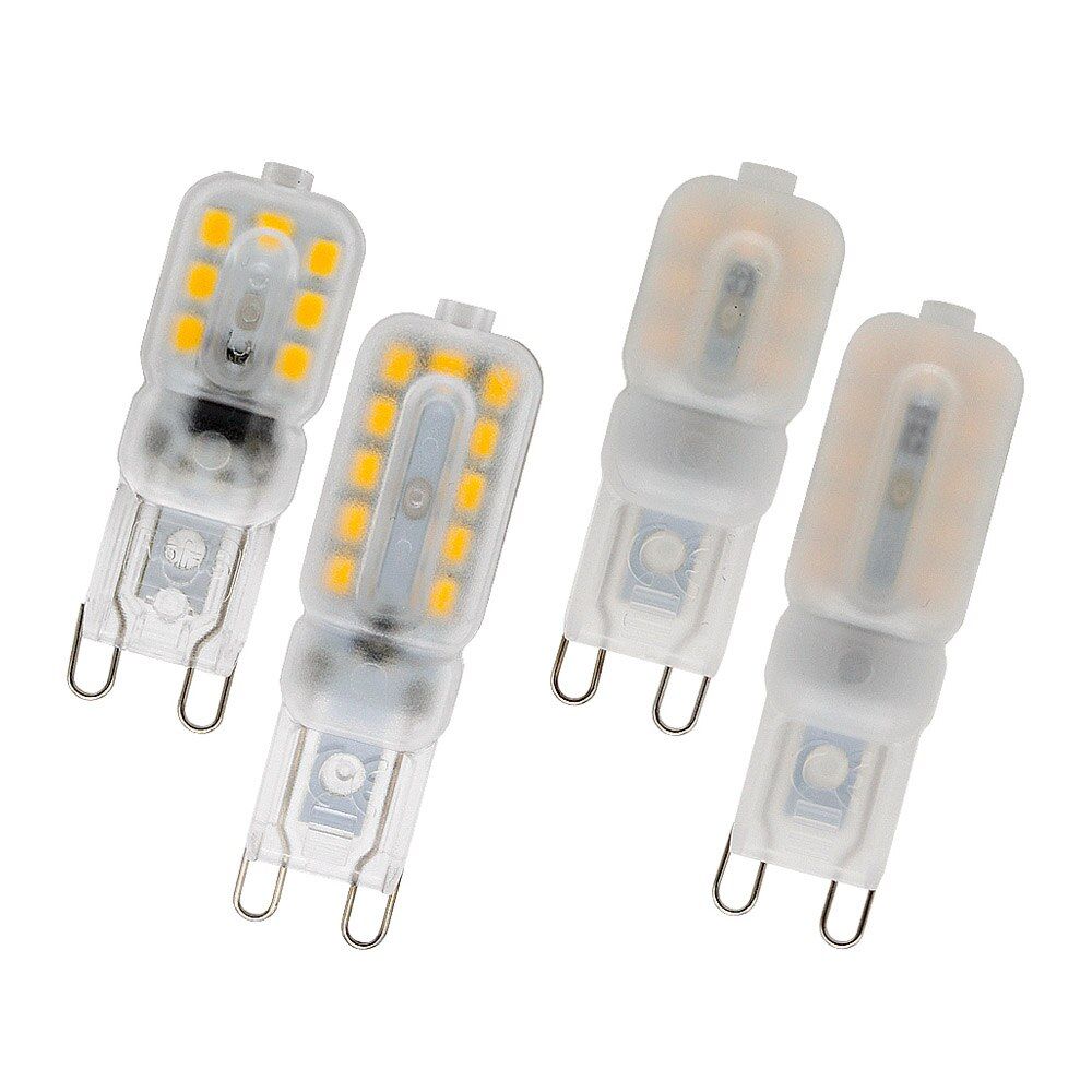 ANBLUB 10pcs Mini G9 LED 3W 5W 2835 SMD Lampada Corn Light Bulb 220V 240V 14 22 SMD Dimmable LED Lamp Chandelier Replace Halogen