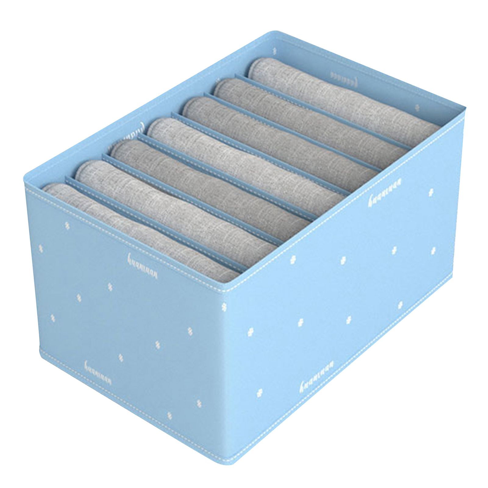Closet Organizer Large Capacity Patchwork 7 Grids Folding Divided Wardrobe Clothing Organizer for Daily Use