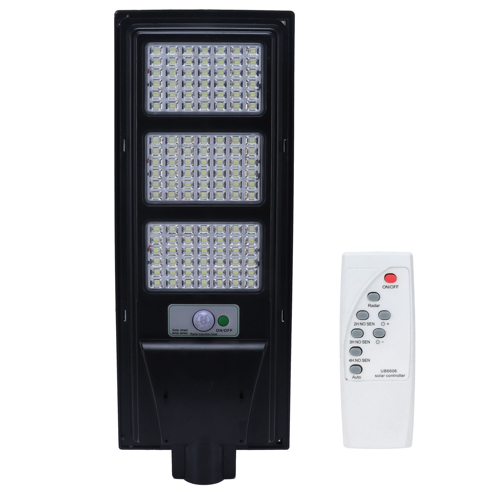 126LED Solar Street Light 200W Radar Sensor Induction Lamp For Outdoor Garden EC