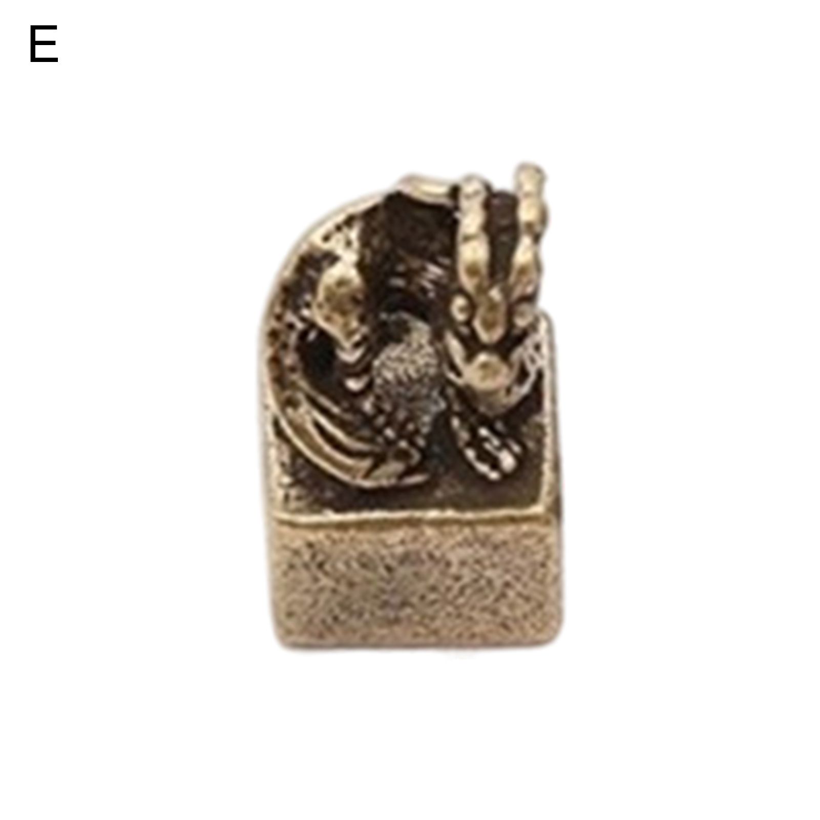 Keychain Pendant Exquisite Vividly Engraved Zodiac Seal Keychain Pendant
