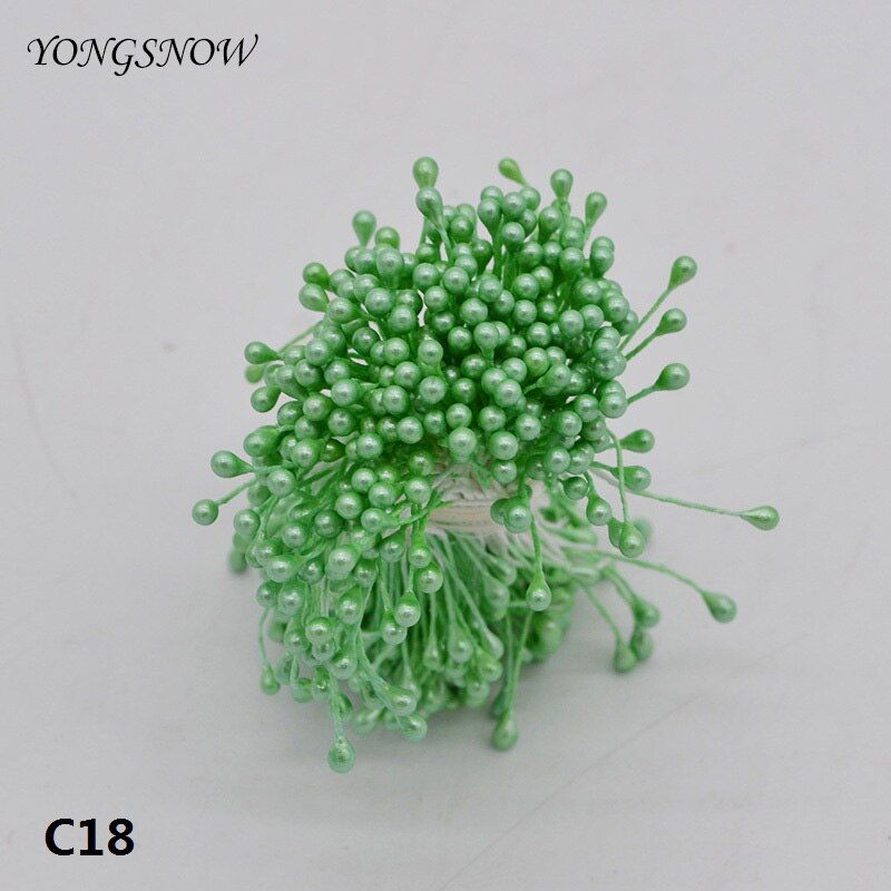 Multi Color m (500pcs/lot) Pearl Flower Stamen Floral Stamen For DIY Cake/Wedding Decoration Artificial Flowers Craft