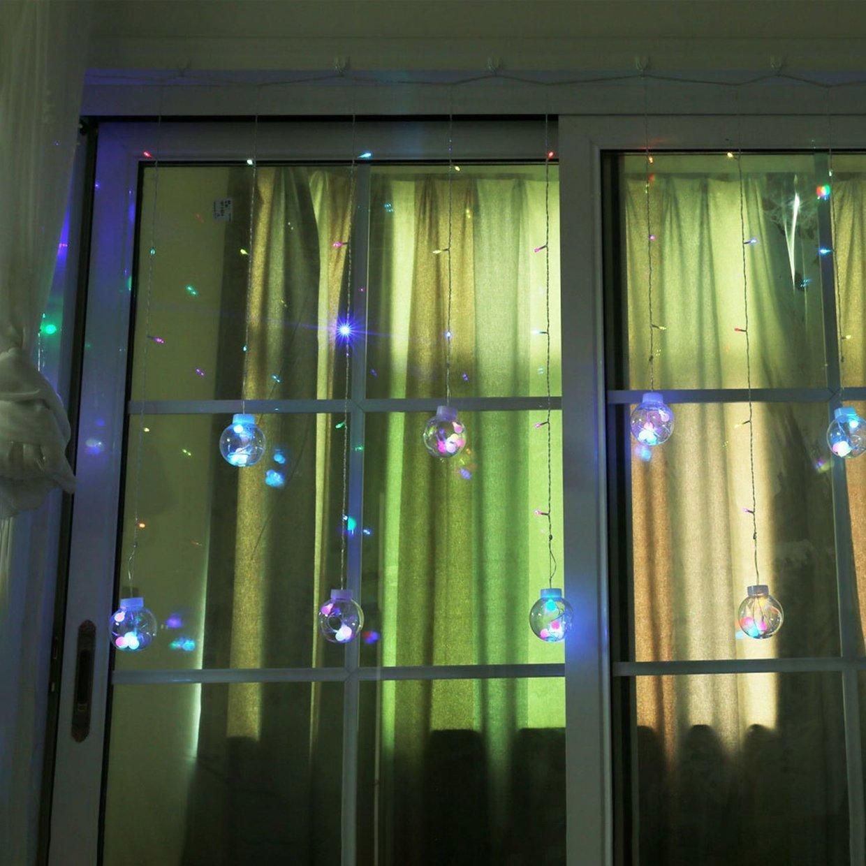 Led Ball Light String Background Wall Decorative Light Curtain Light