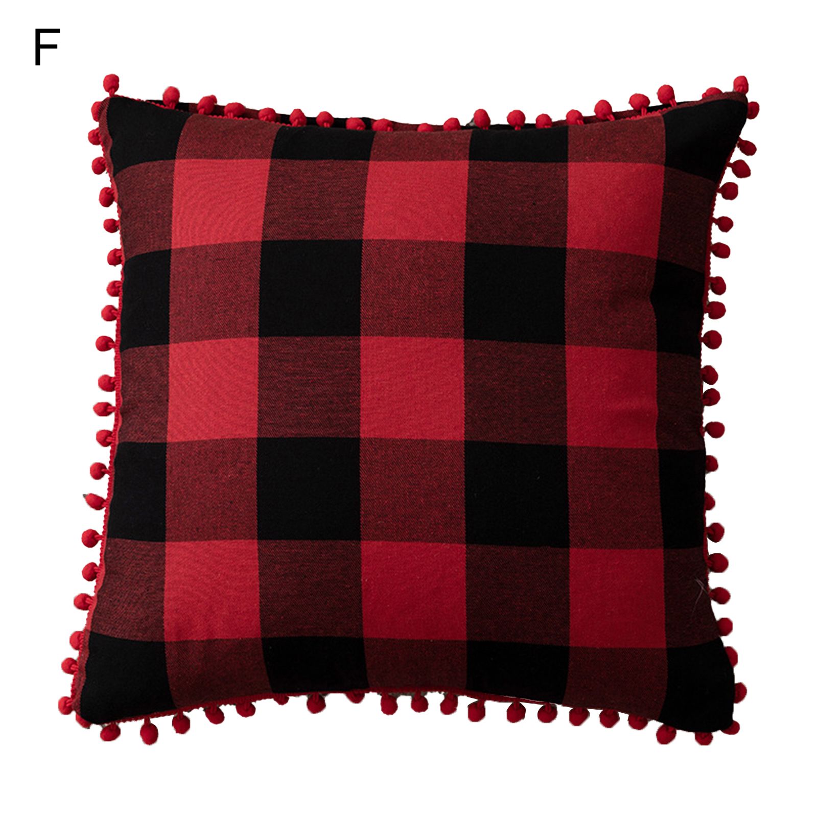 low Covers Easy Care Tassel Knit Ball Frame Plaid low Covers