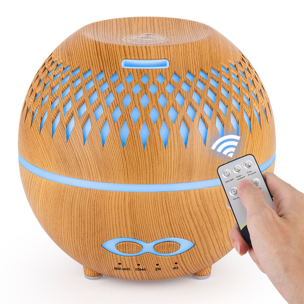Yfashion 400ml  Diffuser Air Humidifier Remote Control Aromatherapy st Maker 7 Colors Night Light