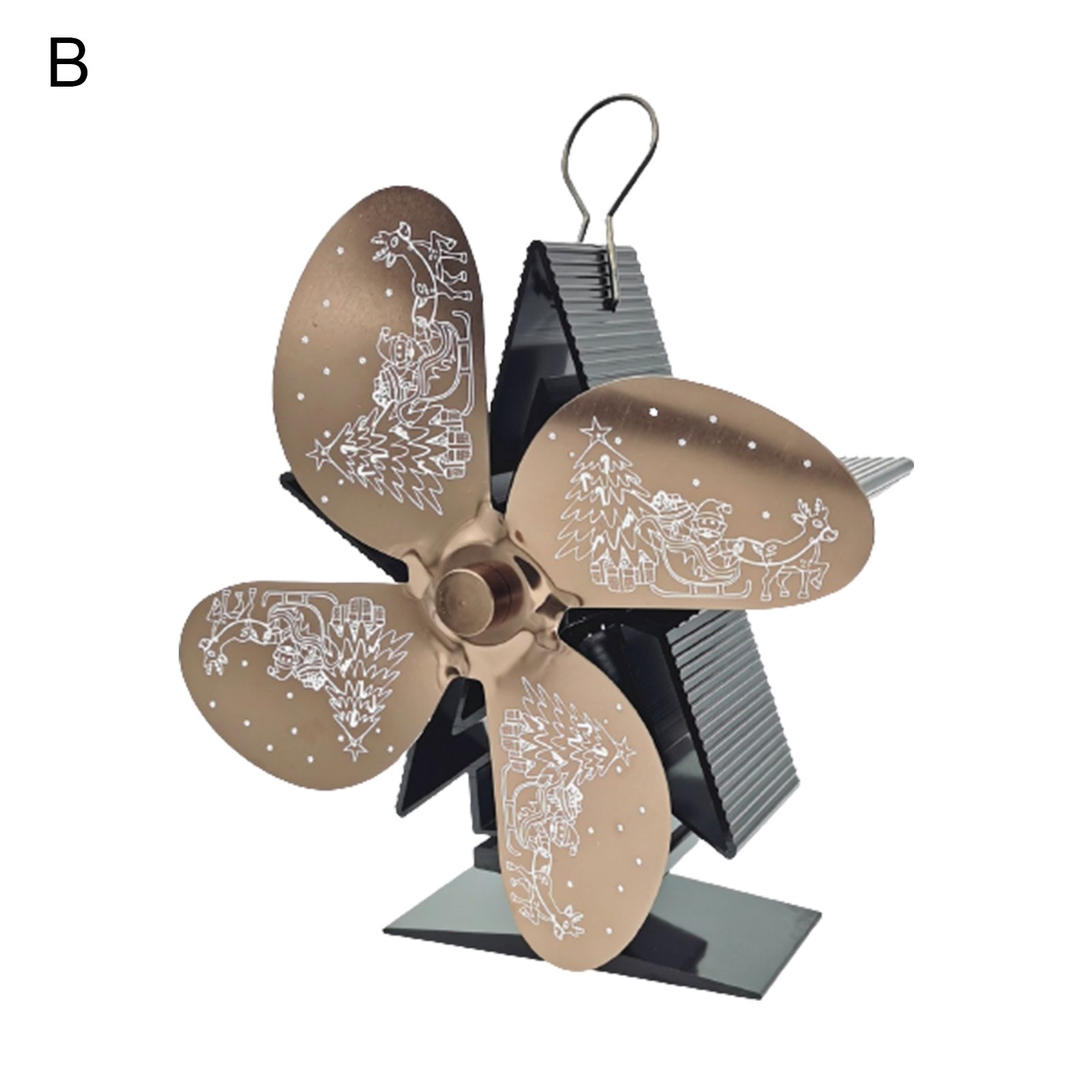 Fireplace Fan High-speed Wood Log Burner Fireplace Fan Xmas Decor