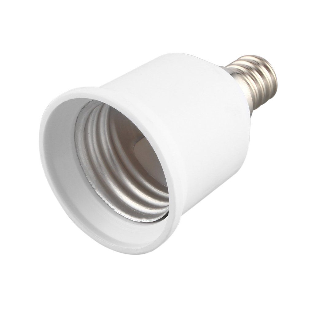 E12 To E27 Socket Light Bulb Lamp Holder Adapter Plug Extender Lampholder White