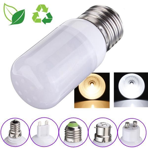 B22 3.5W 5730 27smd milky white cover corn lamp DC12V Pure White 420lm