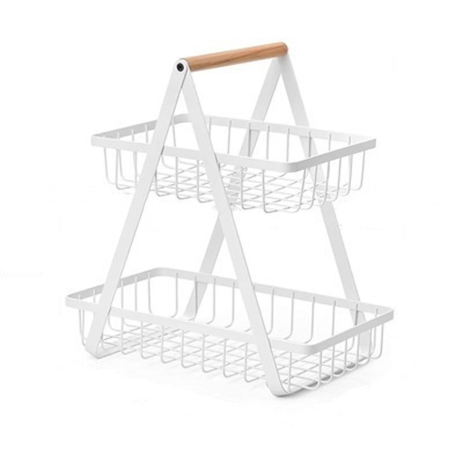 Fruits Basket Space Saving Countertop Metal Storage Organizer