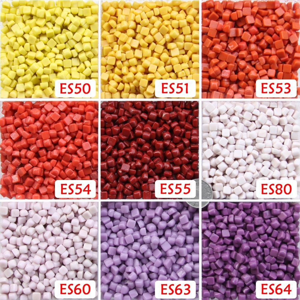 100gram/620pcs, 4.8MM Mini Square shape Recycle Glass Mosaic tesserae, Loose Mosaic Art Hobbies craft material, DIY accessories