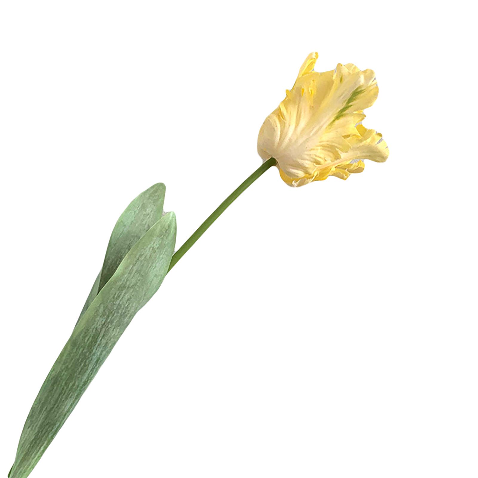 Fake Flower Non-fading Long Stem 3D Parrot Tulip Fake Flower