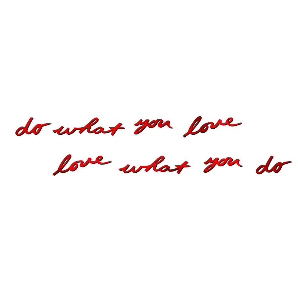 DIY Acrylic Do What You Love Wall Mirror Stickers Decal Home Room Decoration