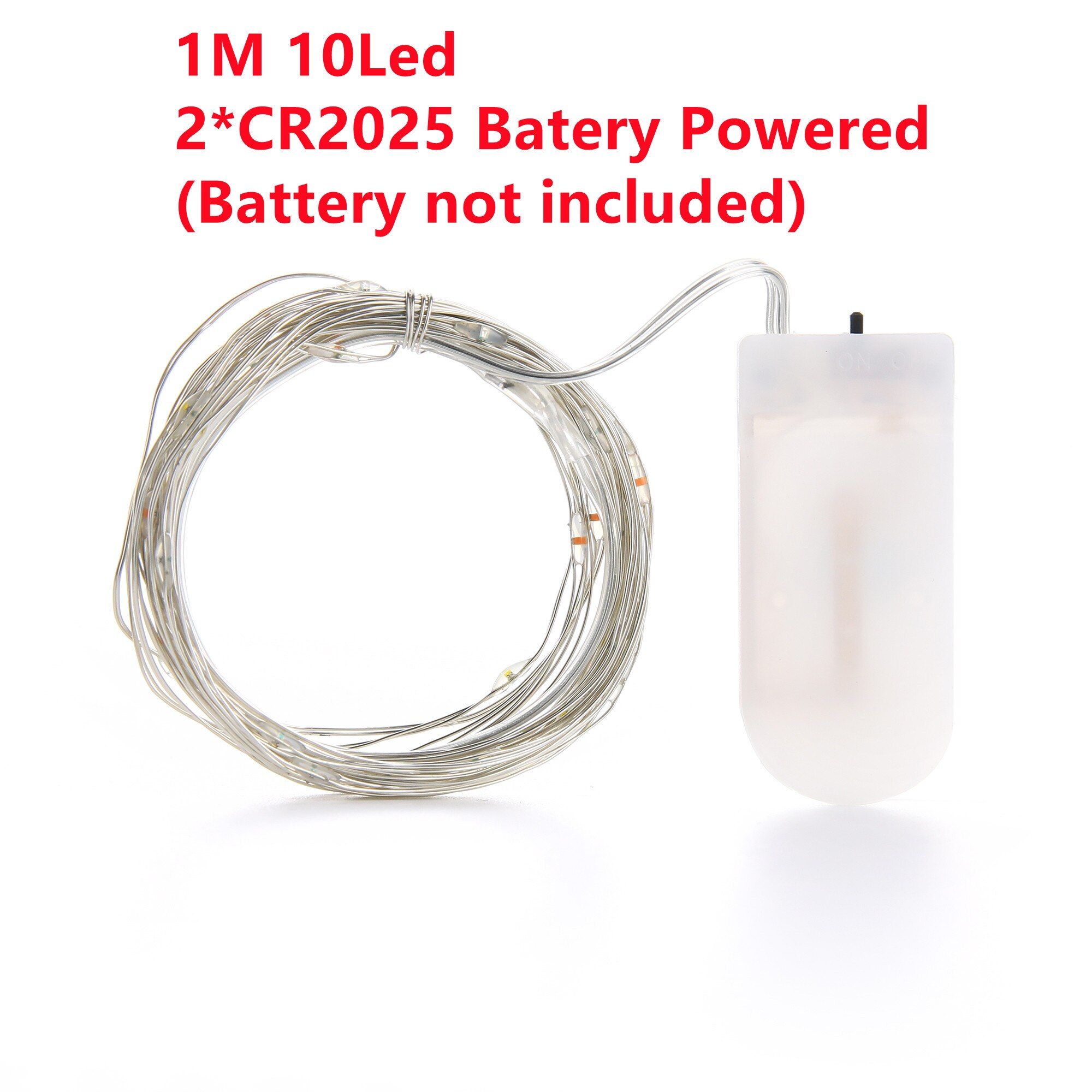 LED String lights Fairy Garland Cooper Wire For Outdoor Home Christmas Wedding Party Decoration Decor lamps Waterproof 2M5M10M--1m  Buttons type--Warm white