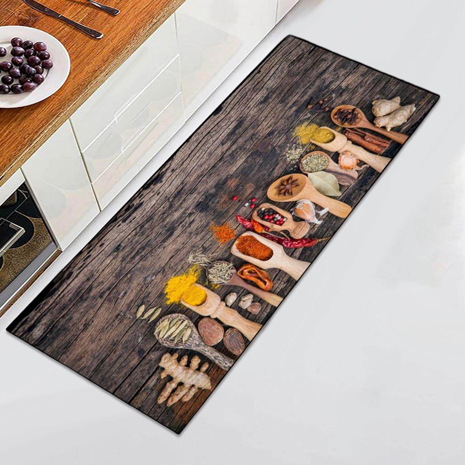 Kitchen Mat, Wear Resistant Anti Slip Kitchen Rug for Living Room Hallway Home Office