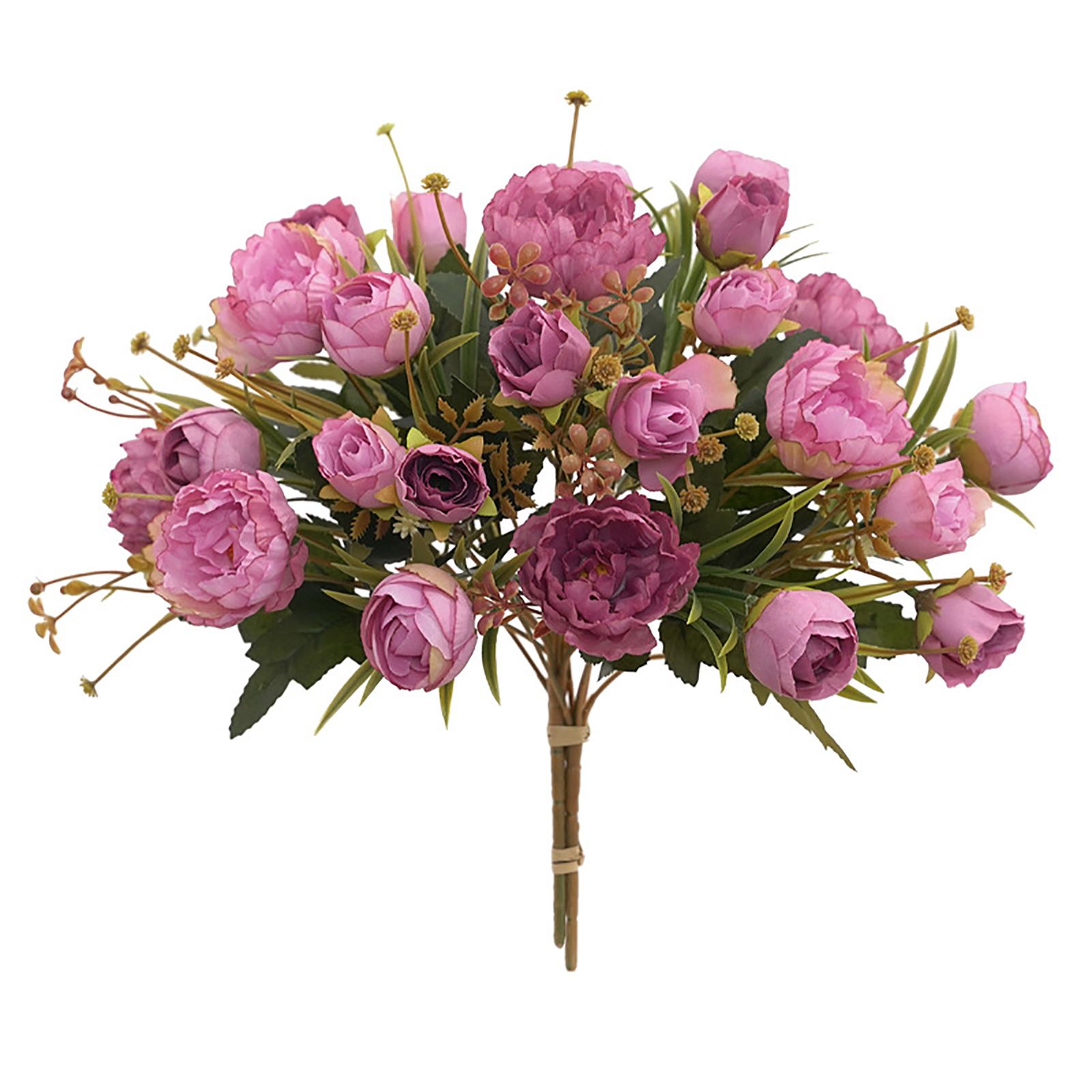 1Bouquet Peony Rose Home Room Office Holiday Party Festival Decor Fake Flower
