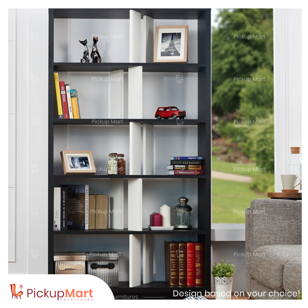 Laminated Board Book Shelf | Showpiece Rack | Living Room furniture | BS - 14