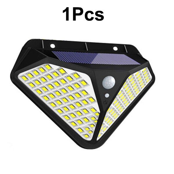 IP65 102 LED Solar Light Outdoor Lamp Powered Sunlight 3 Modes PIR Motion Sensor for Garden Decoration Wall Street
