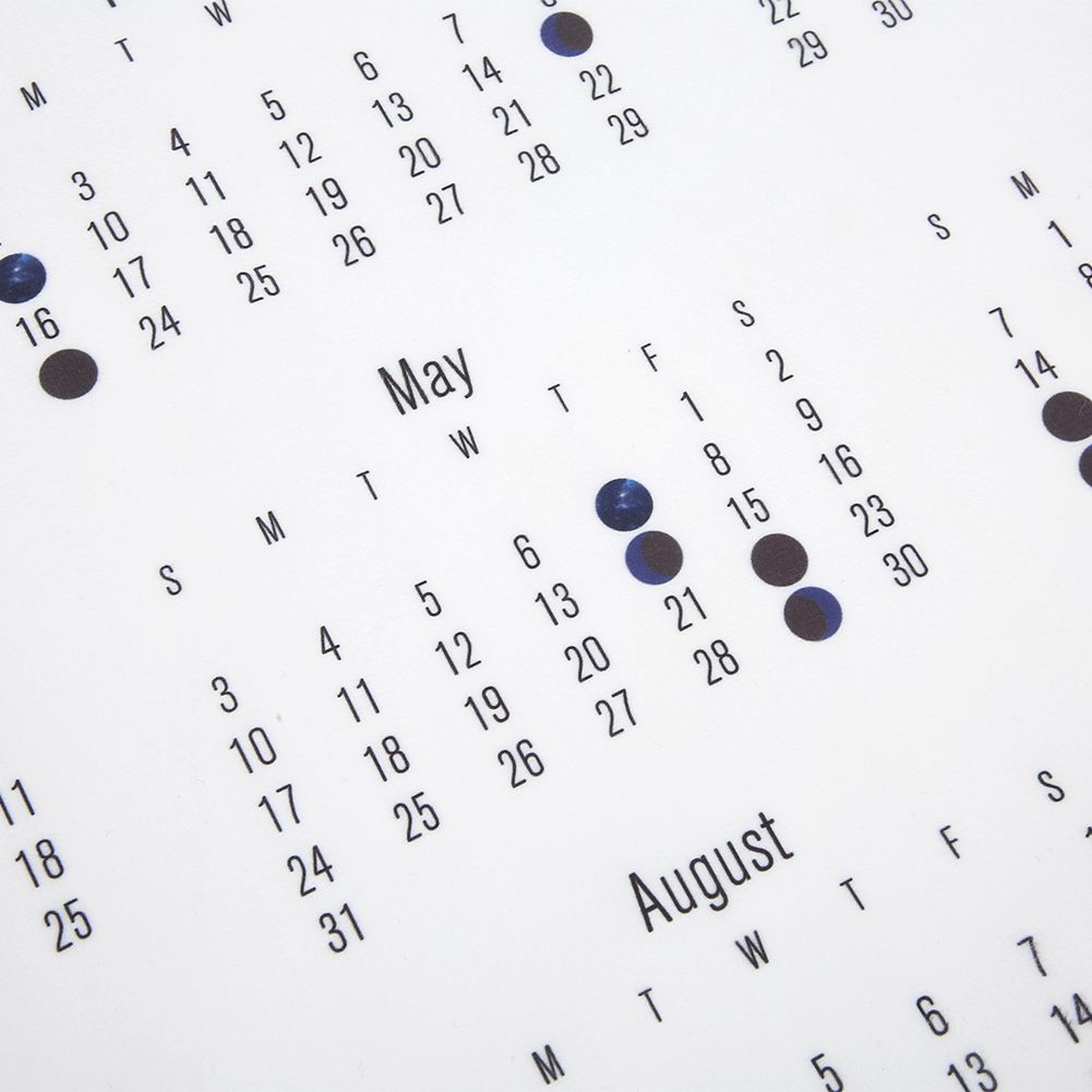 50x70cm Simple Style 2020 Hanging Calendar Cloth Wall Home For