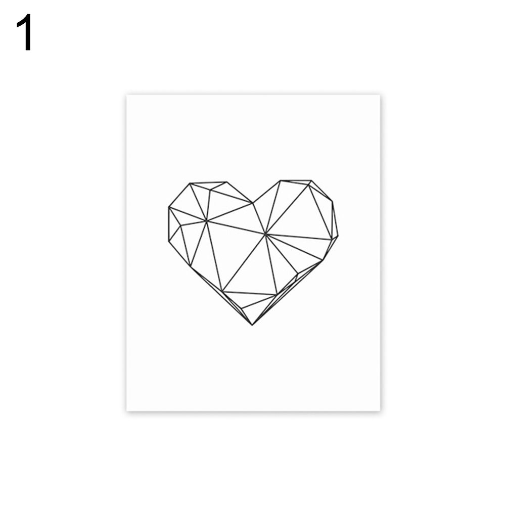 Nordic Canvas Wall Painting Love Letters Picture Art Poster Home Office Decor