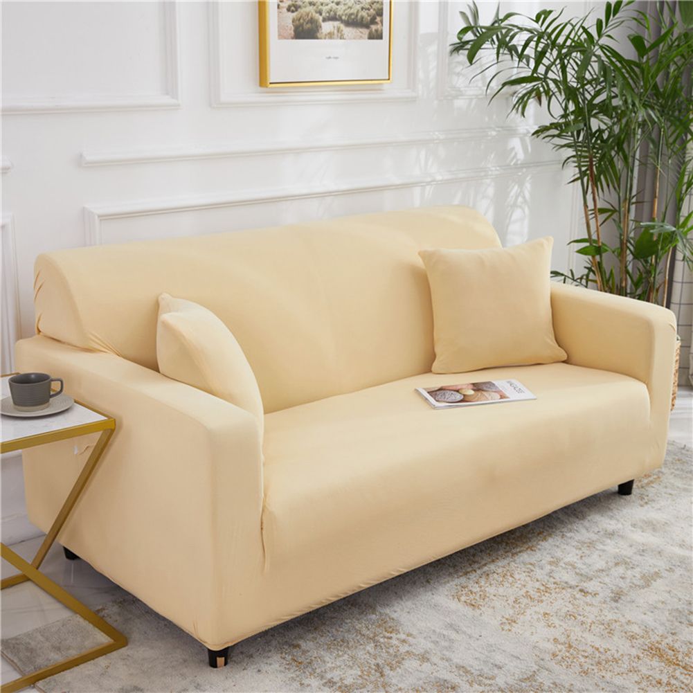 GC Stretch Sofa Slipcover Soft Comfortable Skin Friendly Anti Wrinkle Couch Cover Washable Furniture Protector color