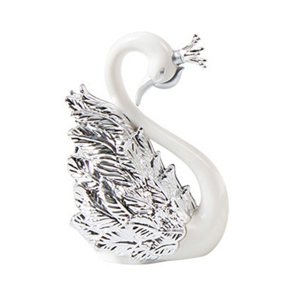 Crown Swan Shape Cake Topper Wedding Anniversary Party Sweet Baking Decoration