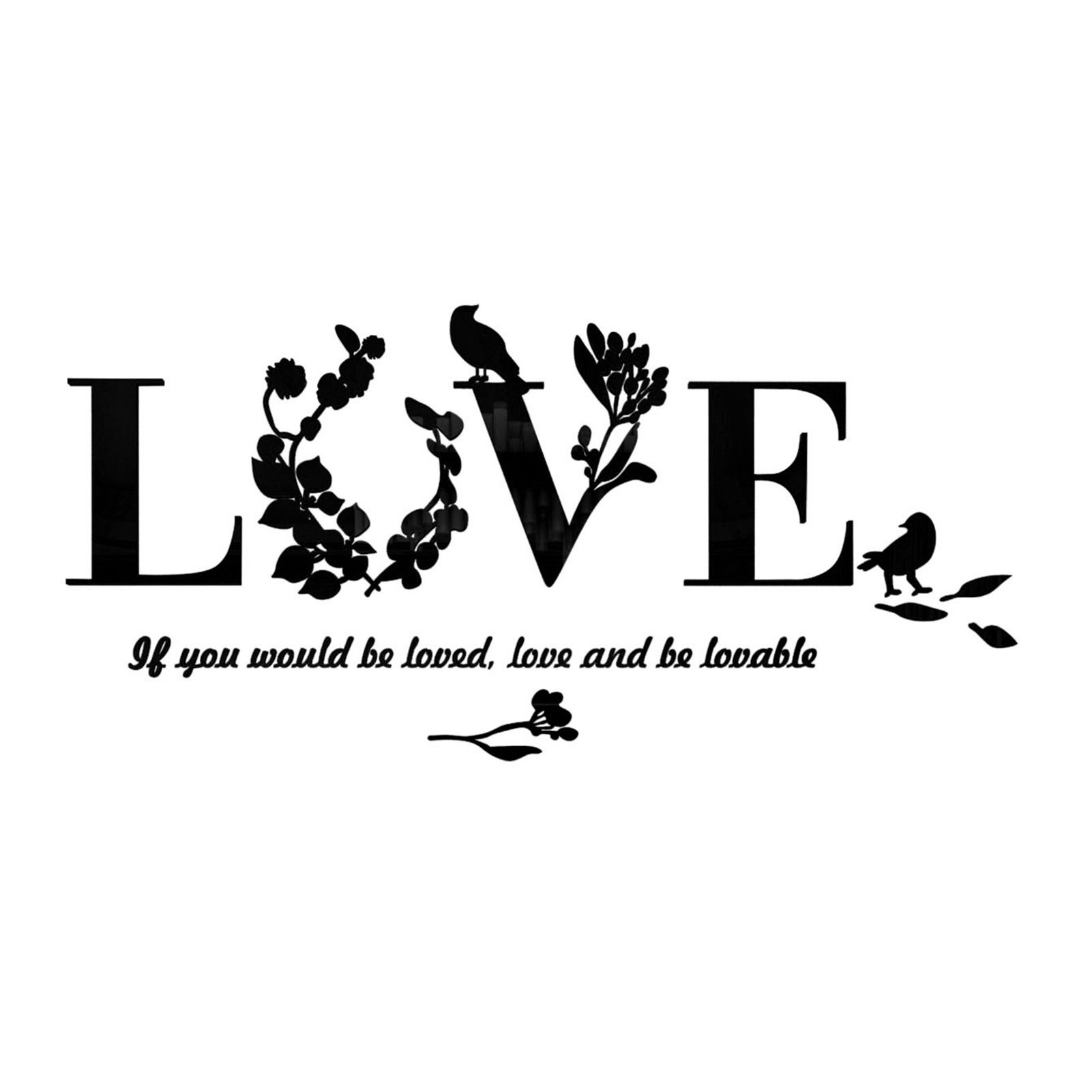 Wall Sticker Waterproof Elegant Art Wall Decal