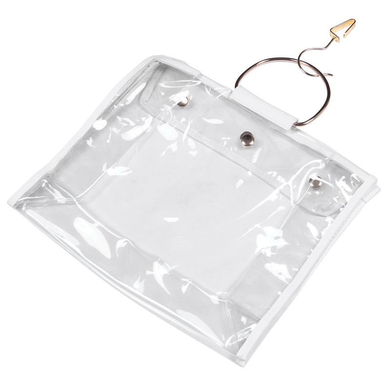 Transparent Dust Bag Clear Purse Organizer Dustproof Handbag Holder With Magnetic Snap & Hanging Ring