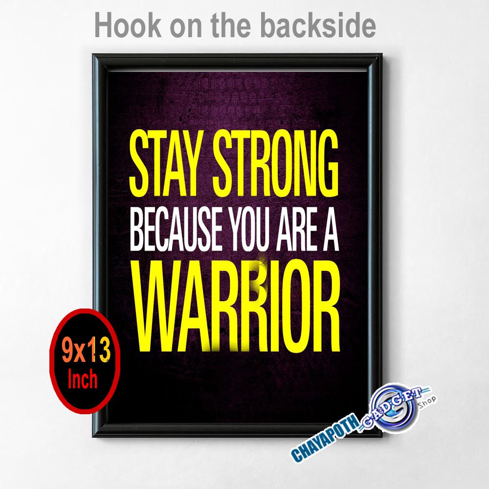 Motivational quote frame FIber frame Black  color frame with glass