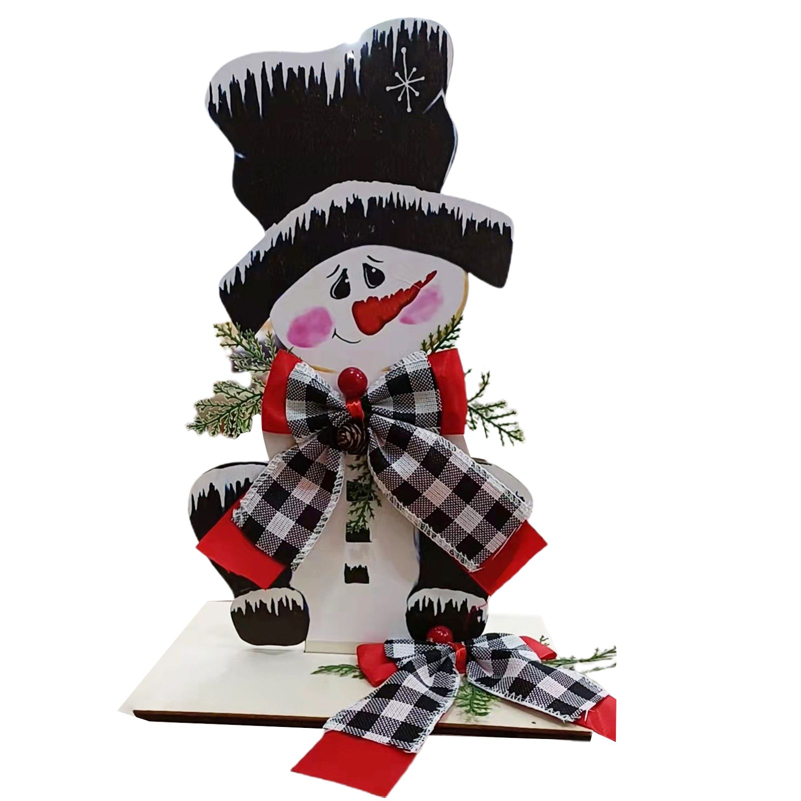 Fireplace Ornament Attractive Compact Delicate Snowman Figures