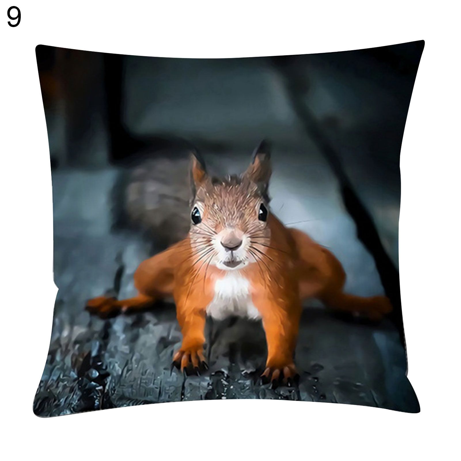 Cartoon Animal Print Pillowcase Sofa Cushion Pillowslip Bedding Protective Cover