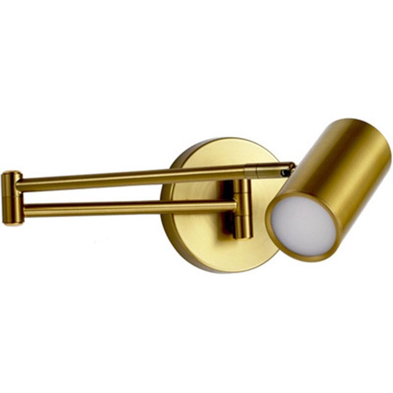 Modern Adjustable Swing Long Arm LED Wall Lamp Warm/Cold Lighting Wall-mounted Household Bedside Lighting Wall Decor Sconce