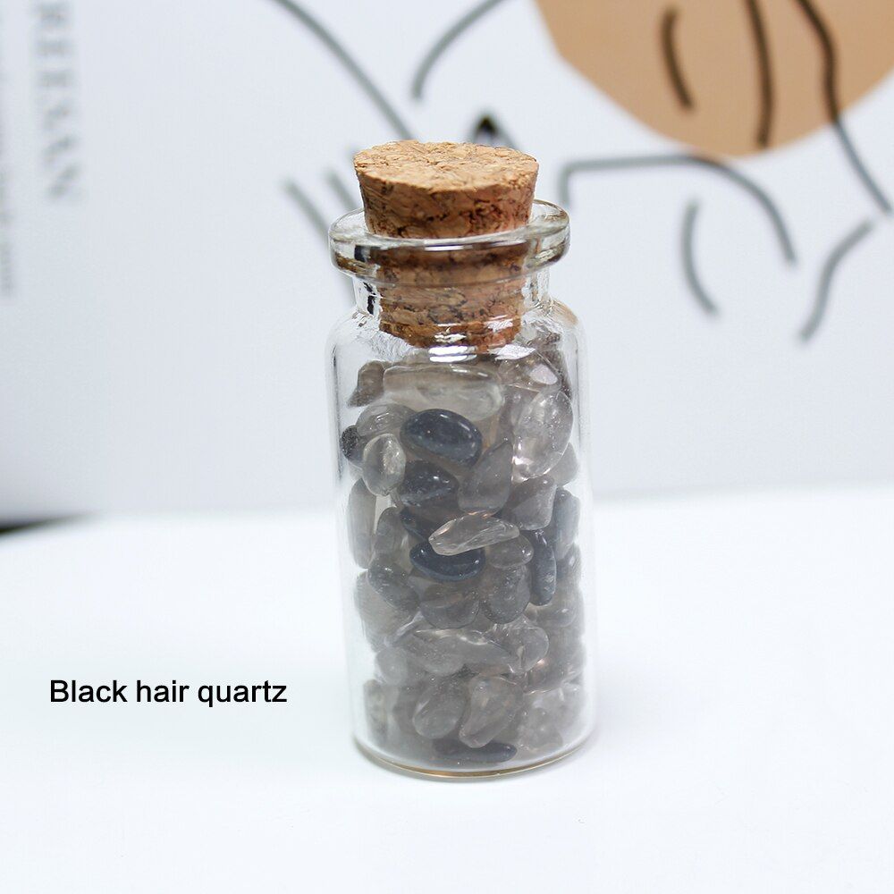 Runyangshi 17 Types Natural Quartz Crystal Stone Crystal Gravel Wishing Bottle Gemstone Natural Quartz Stones Chip Mineral