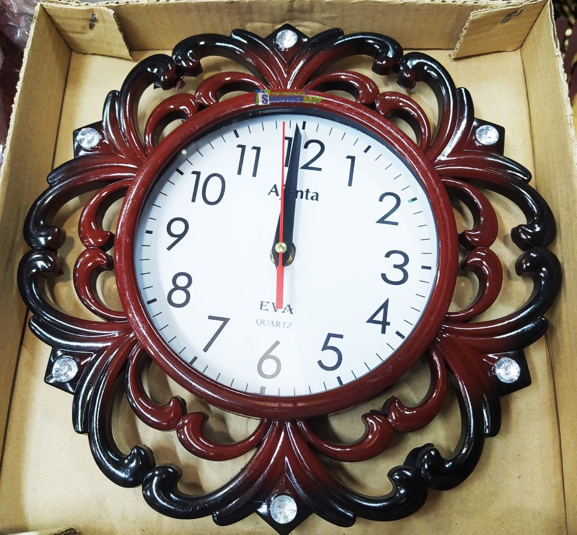 Floral Solid Analogue Wall Clock - Wall Clock
