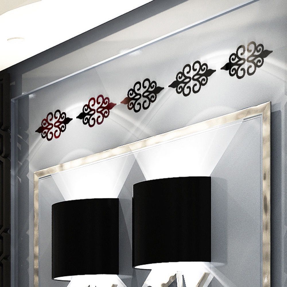Yfashion 3D Acrylic rror Wall Stickers Self Adhesive Waterproof DIY e Decor