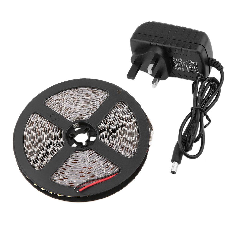 5M 3528 600 LED Strip Light Home Party Decorative Lamp With UK Plug Adapter