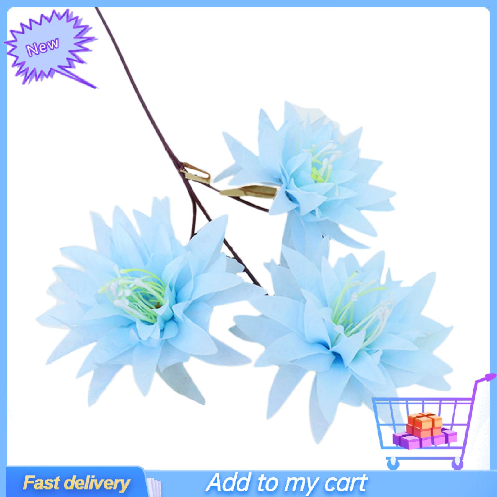 Artificial Flower 3 in 1 Easy to Care  Silk  Flower Decor for Wedding