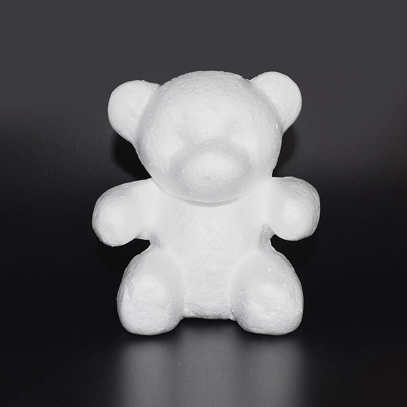 1pcs Modelling Polystyrene Styrofoam Foam teddy bear White Craft Ball For DIY Christmas Party Decoration Birthday Supplies Gifts