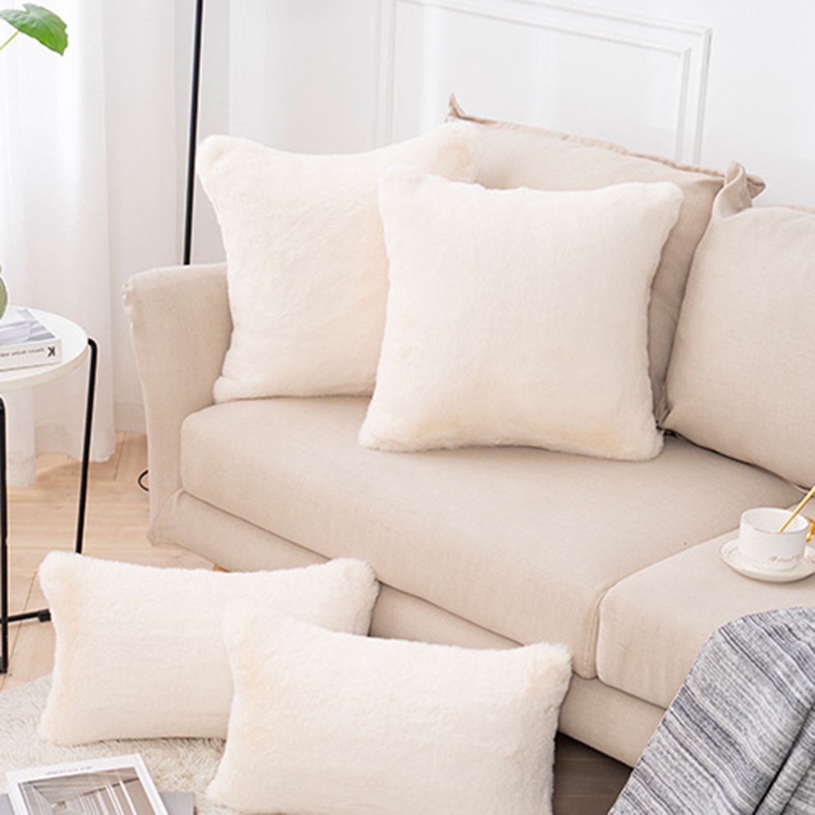 Cushion Cover Tear Resistant Invisible Zipper low Slipcover
