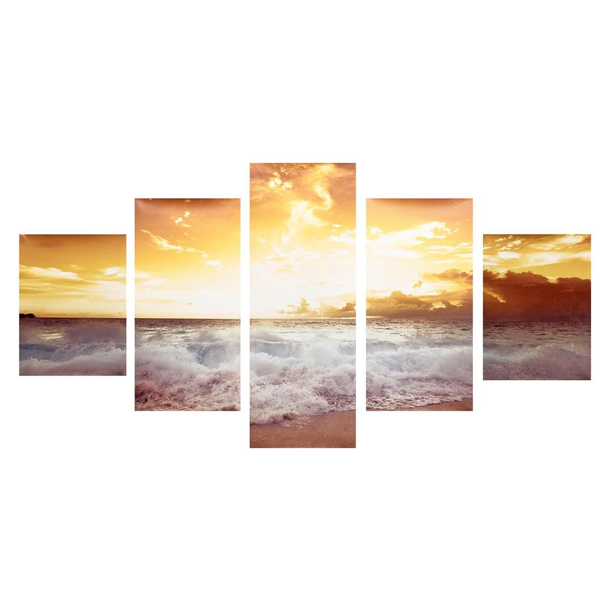 5pcs Modern Art Landscape Painting Canvas Print Wall Art Picture Home Decor