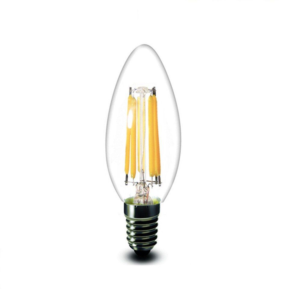2PCS/Lot 220V E14 LED Bulb E27 Lamp Filament 2W 4W 6W 8W Edison Vintage C35 A60 ST64 Decoration